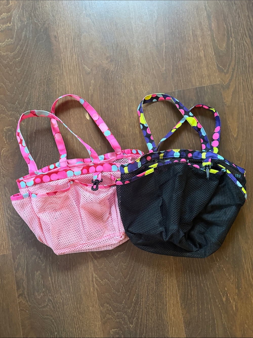 Mesh Tote Bag - Pink and Black Dual Pack